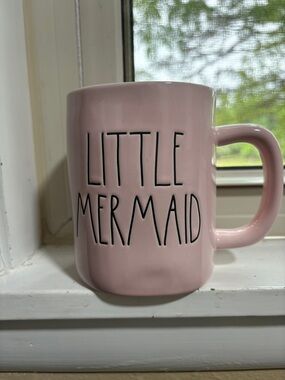 Disney Pink Rae Dunn Princess Ceramic Mug Bottom Mark